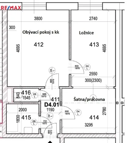 Pronájem bytu 2+kk, Milovice, Slepá, 51 m2