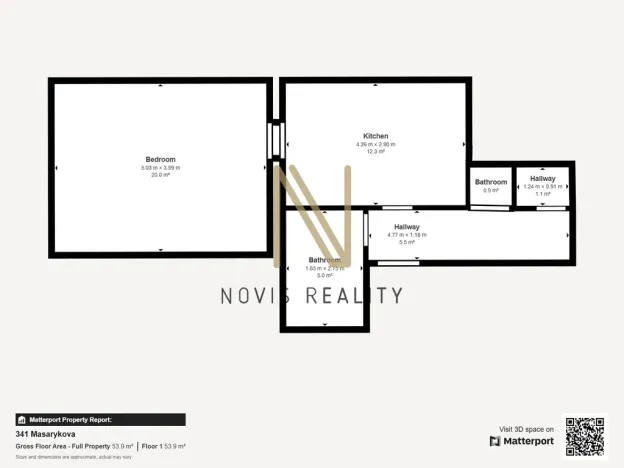 Pronájem bytu 1+1, Klatovy - Klatovy II, Masarykova, 46 m2