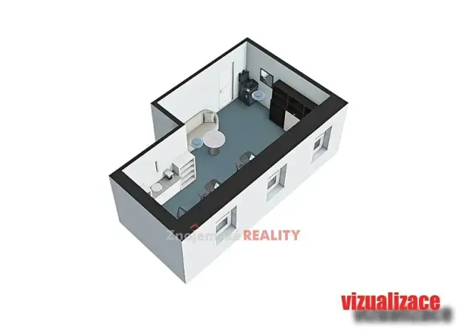 Pronájem kanceláře, Znojmo, Lidická, 27 m2