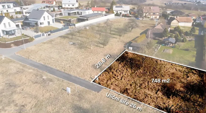 Prodej pozemku pro bydlení, Zlín - Příluky, Horní dědina, 748 m2