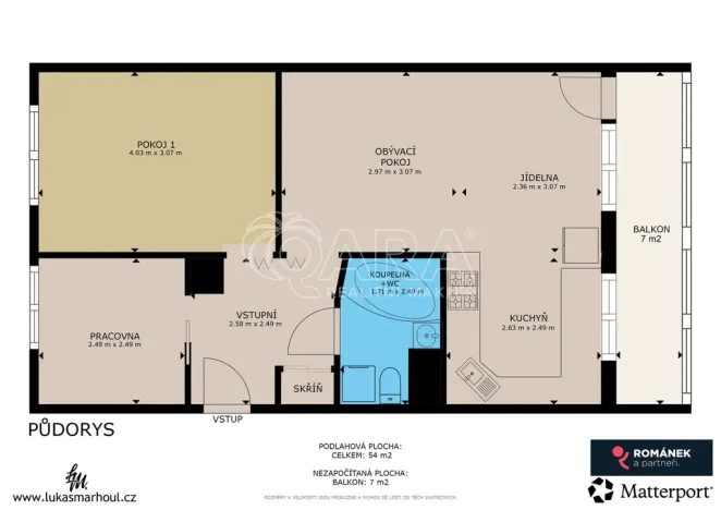 Prodej bytu 3+kk, Praha - Veleslavín, Evropská, 63 m2