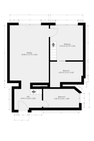 Pronájem bytu 2+kk, Praha - Žižkov, Bořivojova, 49 m2