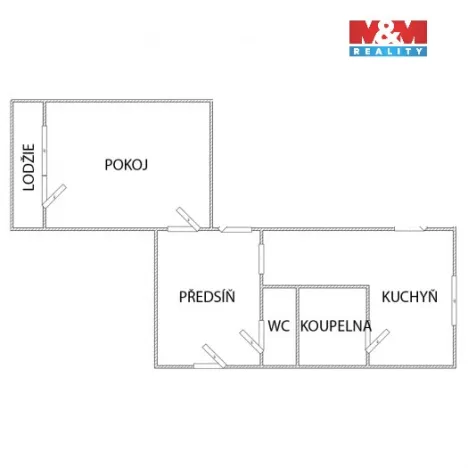 Pronájem bytu 1+1, Jirkov, Generála Svobody, 47 m2