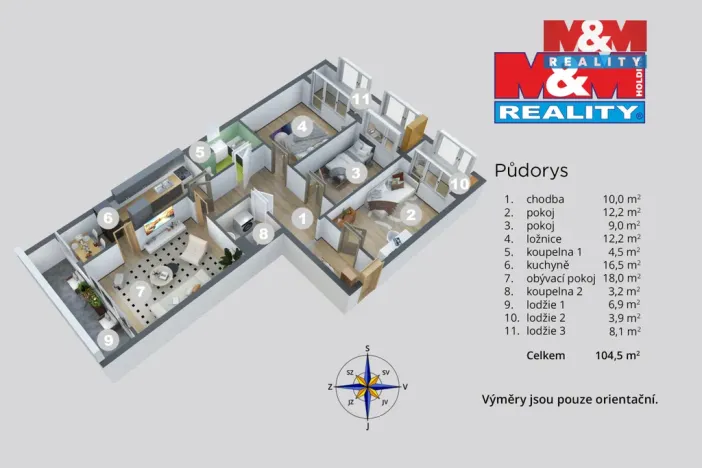 Prodej bytu 4+1, Mělník, Mladoboleslavská, 86 m2
