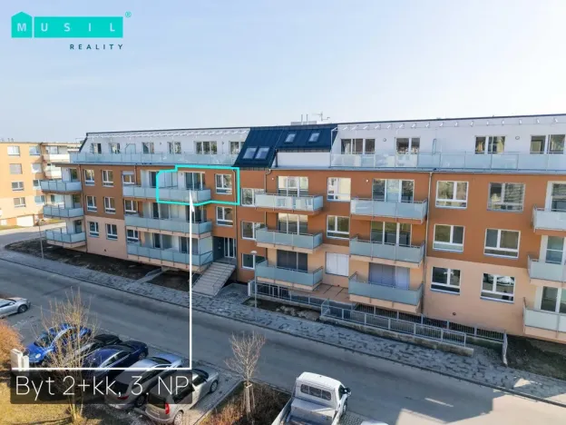 Pronájem bytu 2+kk, Olomouc - Slavonín, Topolová, 51 m2