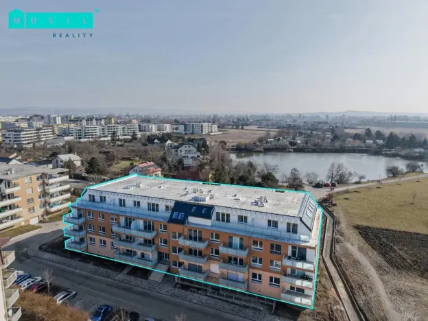 Pronájem bytu 2+kk, Olomouc - Slavonín, Topolová, 53 m2