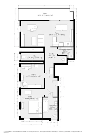 Pronájem bytu 3+kk, Brno - Lesná, Majdalenky, 118 m2