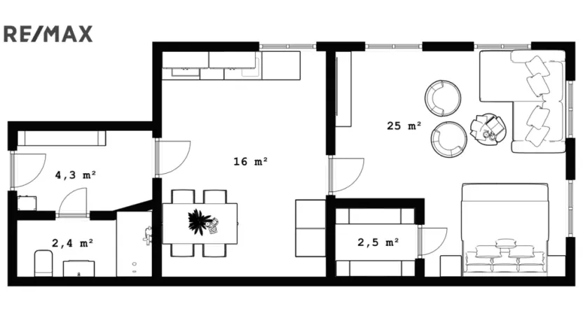 Pronájem bytu 1+1, Nová Paka, Masarykovo náměstí, 50 m2