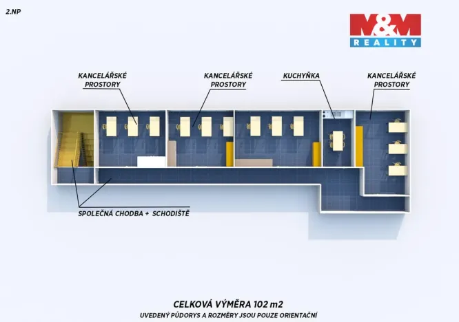 Pronájem kanceláře, Plzeň - Božkov, Božkovské náměstí, 382 m2