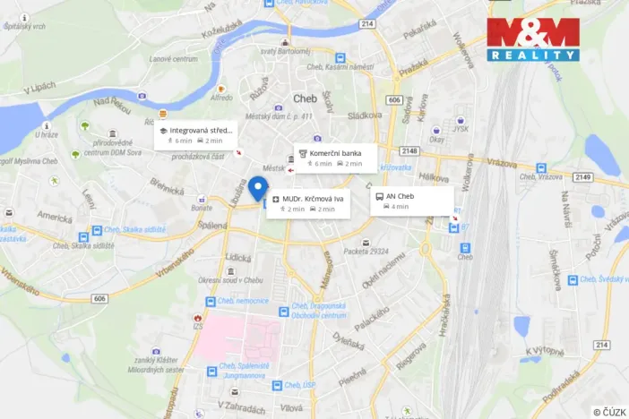 Pronájem kanceláře, Cheb, K Nemocnici, 15 m2