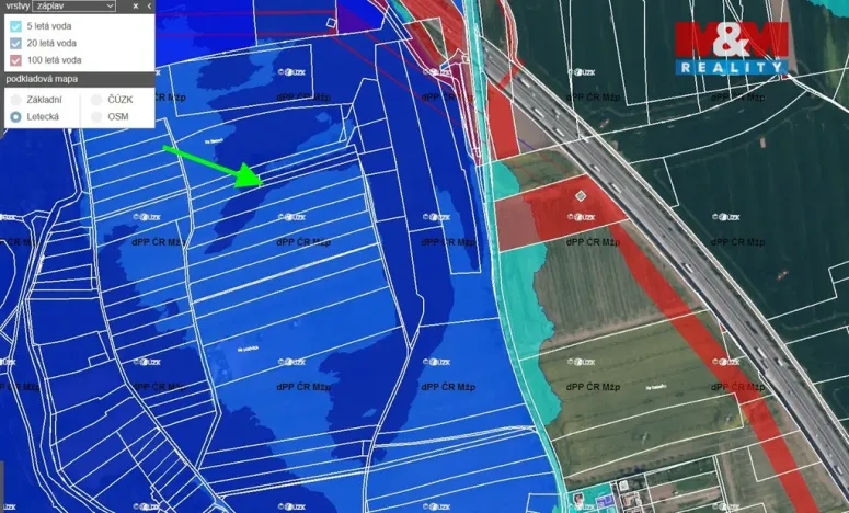 Prodej pole, Všestudy, 1355 m2