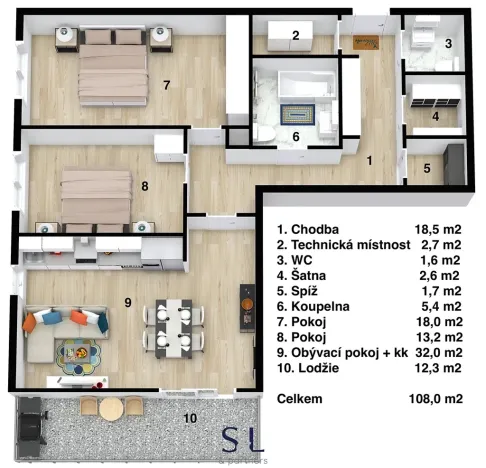 Prodej bytu 3+kk, Liberec, U Slunečních lázní, 96 m2
