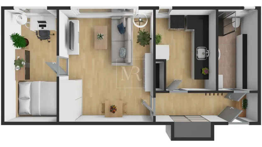 Prodej bytu 2+1, Praha - Holešovice, U městských domů, 43 m2