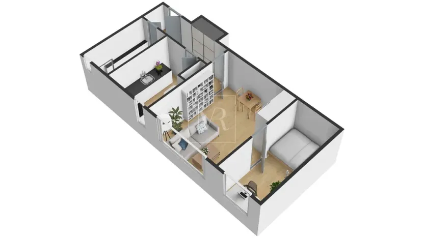 Prodej bytu 2+1, Praha - Holešovice, U městských domů, 43 m2