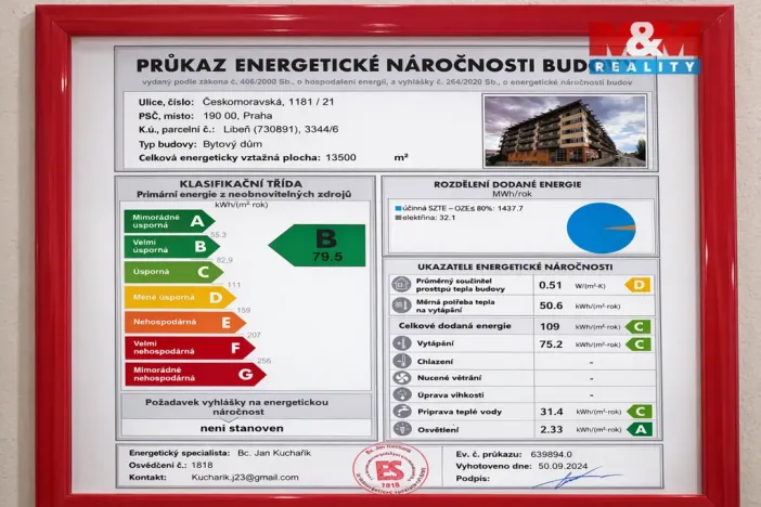 Prodej bytu 2+kk, Praha - Libeň, Českomoravská, 49 m2