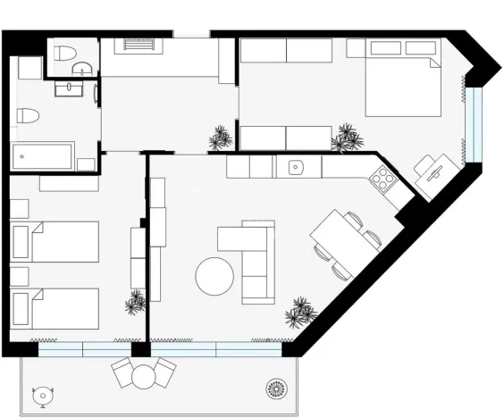 Prodej bytu 3+kk, Praha, Na Křtině, 82 m2