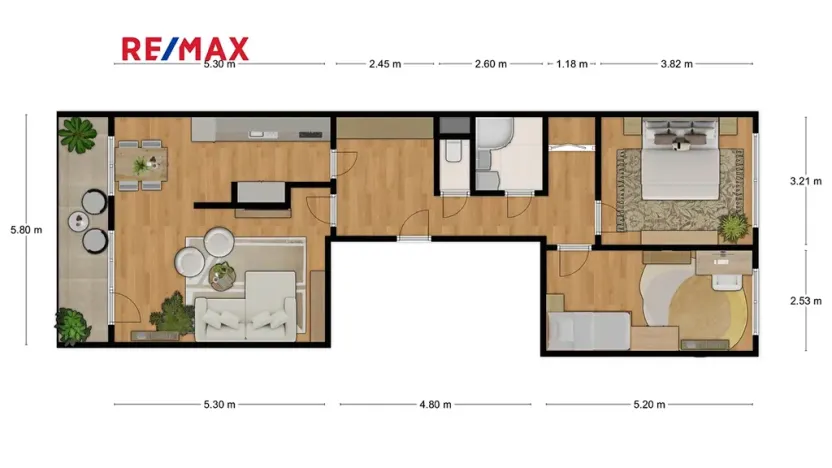 Prodej bytu 3+1, Praha - Stodůlky, Prusíkova, 77 m2