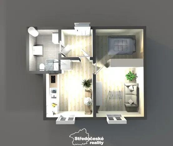 Prodej bytu 1+1, Mšené-lázně, Mládežnická, 41 m2