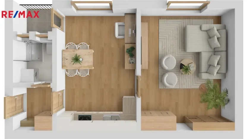 Pronájem bytu 2+kk, Hradec Králové, Bratří Čapků, 48 m2