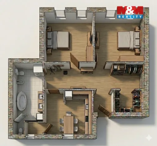 Pronájem bytu 2+1, Horažďovice, Podbranská, 69 m2