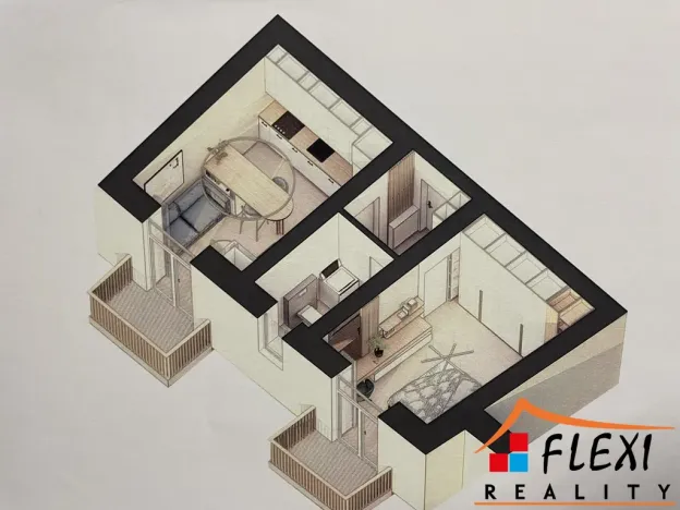 Pronájem bytu 2+kk, Štramberk, K Očnímu, 37 m2