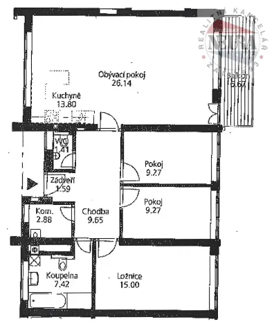 Prodej bytu 4+kk, Praha - Liboc, U stanice, 96 m2