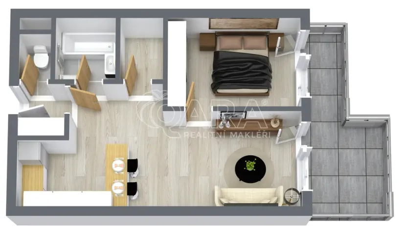 Prodej bytu 2+kk, Horoměřice, Velvarská, 53 m2