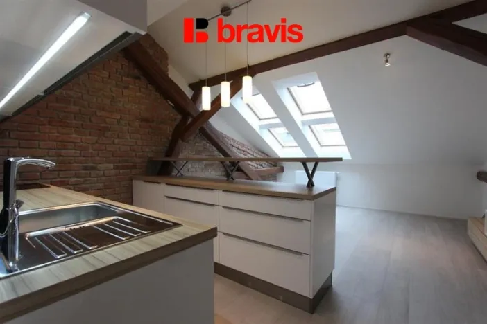 Pronájem bytu 2+kk, Brno - Veveří, Veveří, 45 m2