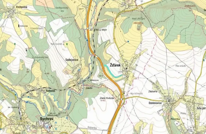 Prodej lesa, Žďárek, 11675 m2