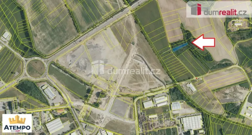 Prodej komerčního pozemku, Úsilné, 1632 m2