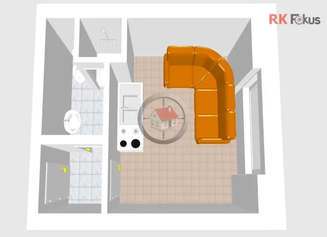 Pronájem bytu 1+kk, Třebíč - Horka-Domky, Václavské nám., 20 m2