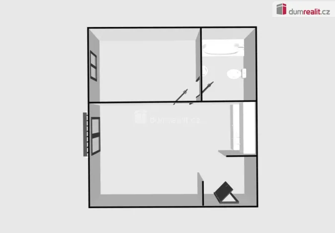 Pronájem bytu 1+1, Břeclav, Národních hrdinů, 28 m2