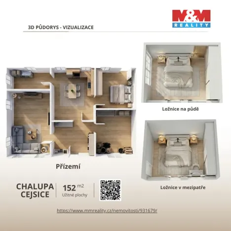 Prodej rodinného domu, Vimperk - Cejsice, 152 m2