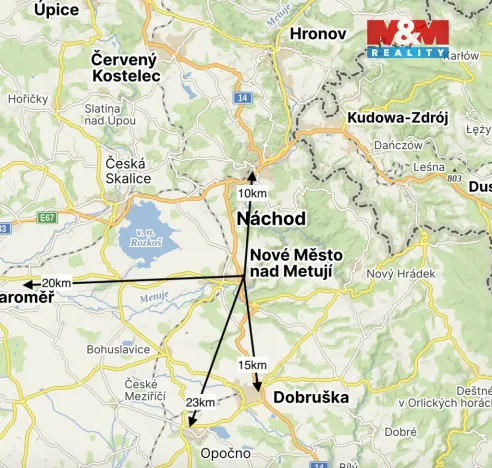 Pronájem bytu 2+kk, Nové Město nad Metují, Družební, 45 m2
