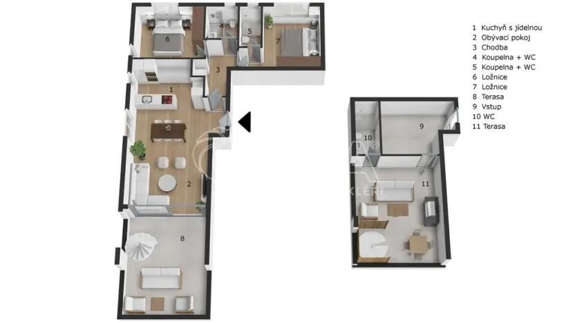 Prodej bytu 3+kk, Argyri Eftalioti,Aradippou,Kypr, 156 m2