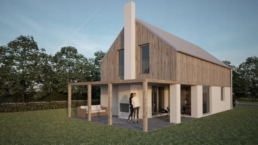 Prodej domu na klíč, Kaplice - Mostky, 122 m2