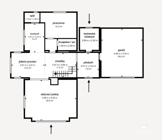 Prodej rodinného domu, Praha - Přední Kopanina, U třešňového sadu, 249 m2