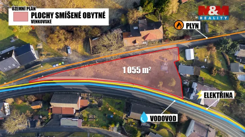 Prodej pozemku pro bydlení, Horní Police, 1055 m2