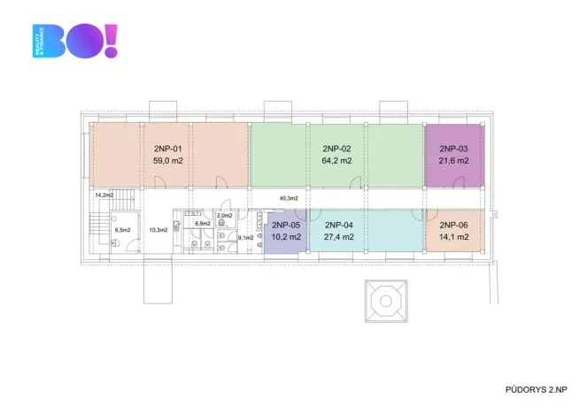 Pronájem kanceláře, Český Těšín, Tovární, 64 m2