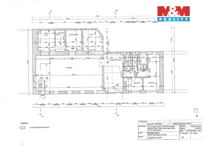 Prodej obchodního prostoru, Mělník, Krombholcova, 300 m2