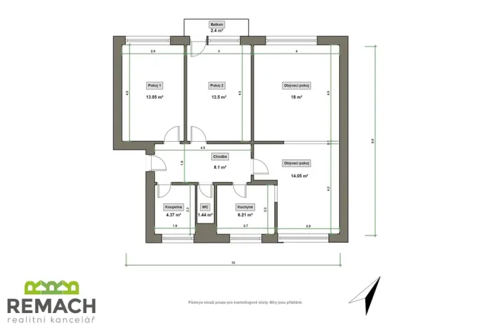 Prodej bytu 3+1, Staré Město, Úprkova, 90 m2