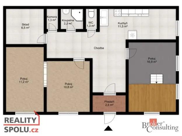 Prodej rodinného domu, Měčín - Třebýcina, 80 m2