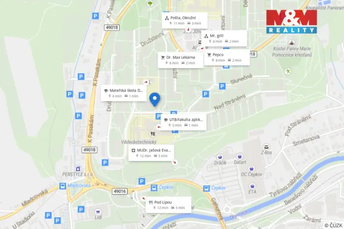 Prodej bytu 1+kk, Zlín, Nad Stráněmi, 34 m2