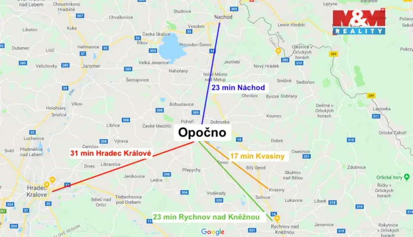 Pronájem bytu 3+kk, Opočno, Jana Pitry, 69 m2