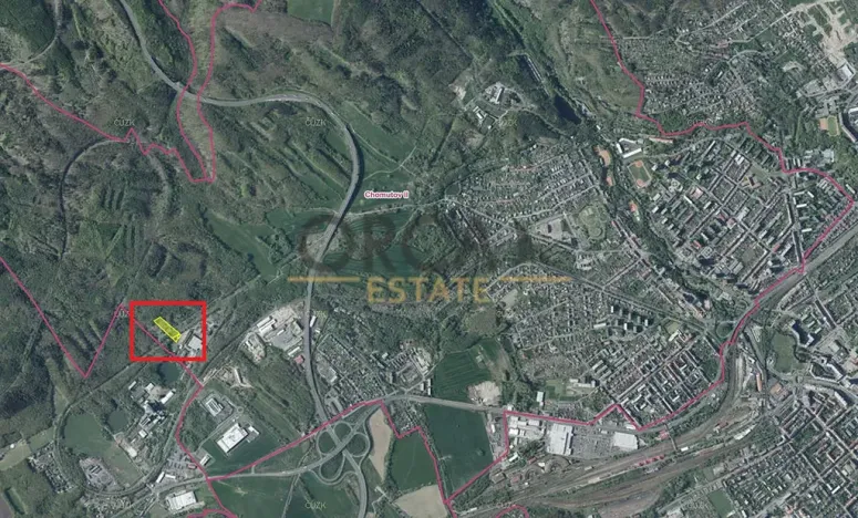 Prodej komerčního pozemku, Chomutov, 6505 m2