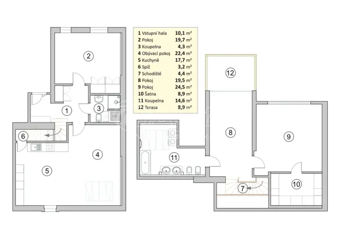 Pronájem bytu 4+kk, Praha - Staré Město, Vězeňská, 149 m2
