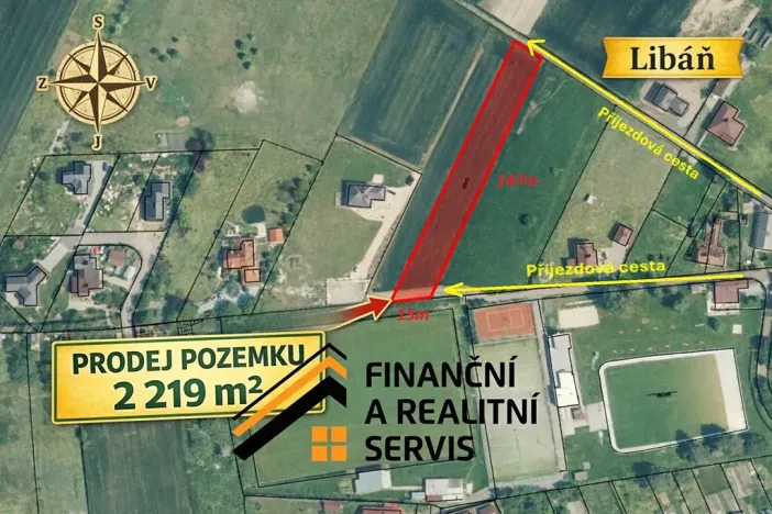 Prodej pozemku pro bydlení, Libáň, 2219 m2