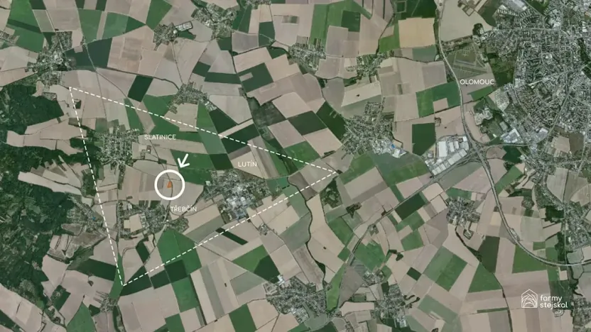 Prodej pole, Slatinice, 5444 m2