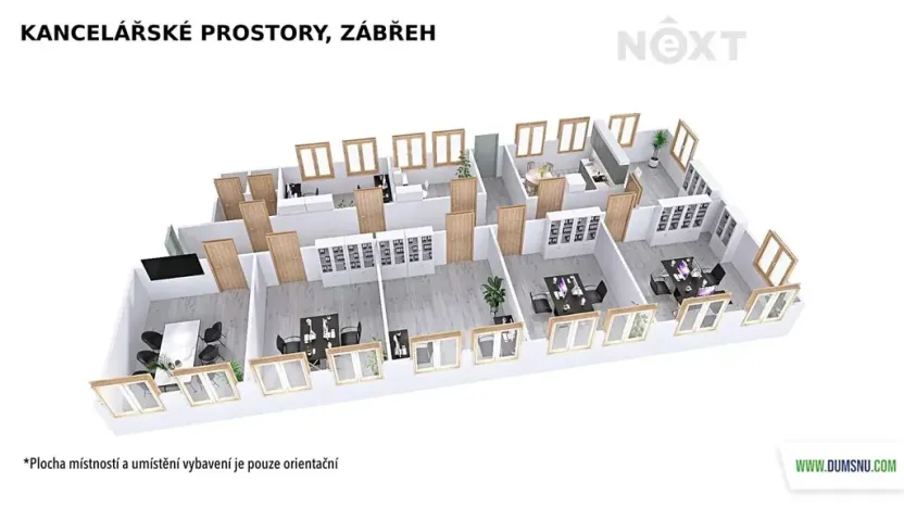 Pronájem kanceláře, Zábřeh, Na Řádkách, 17 m2