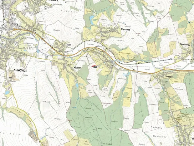 Prodej pole, Podolí, 2575 m2